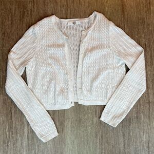 Crochet Cotton Cardigan MADDEN NYC